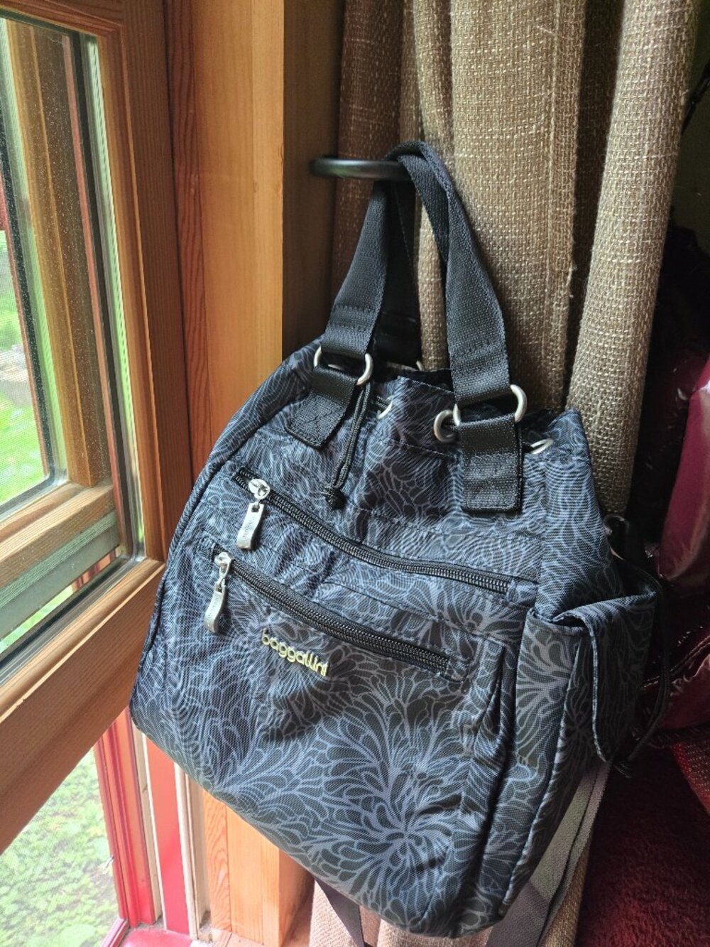 Baggallini Modern Everywhere Drawstring Crossbody Bucket Bag